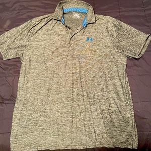 Mens xxl under armour polo short sleeve shirt.